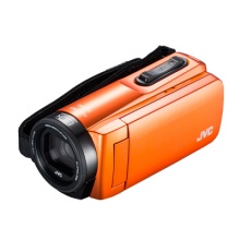 杰伟世JVC GZ-R465 橙色 数码摄像机高清 专业家用手持便携水下DV 1000万有效像素 3英寸显示屏